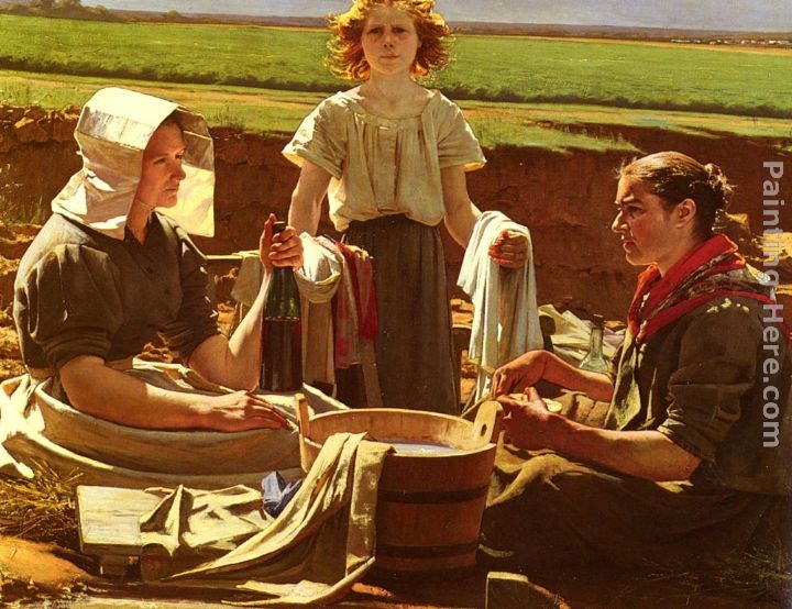 Jean-Eugene Buland Dejeuner Des Laveuses